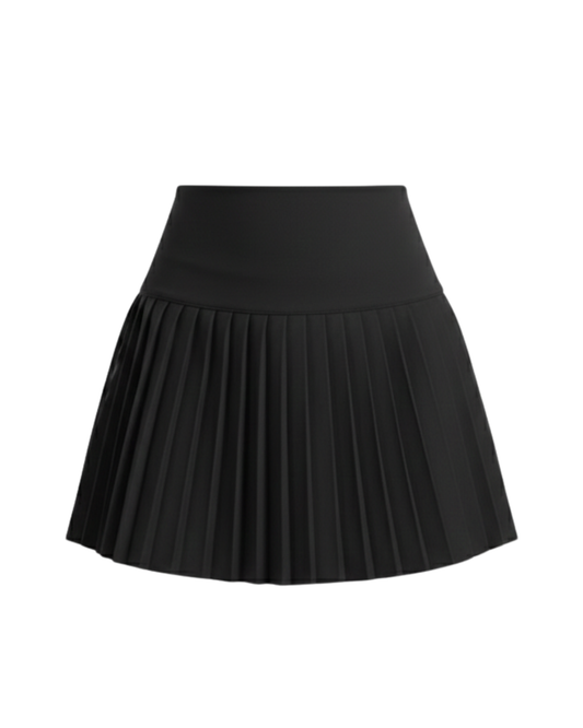 Coco Pleated Skirt - Black