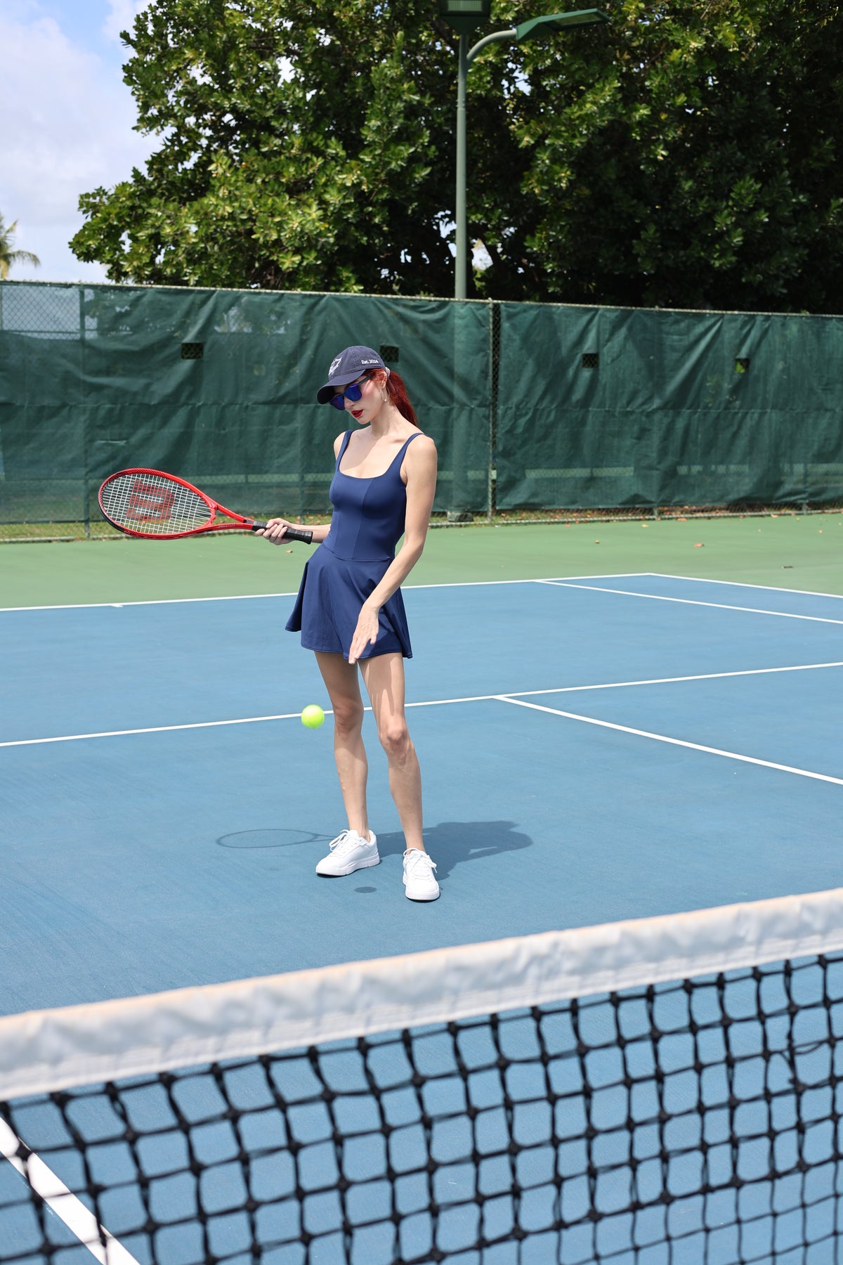 Ballerina Tennis Dress - Navy