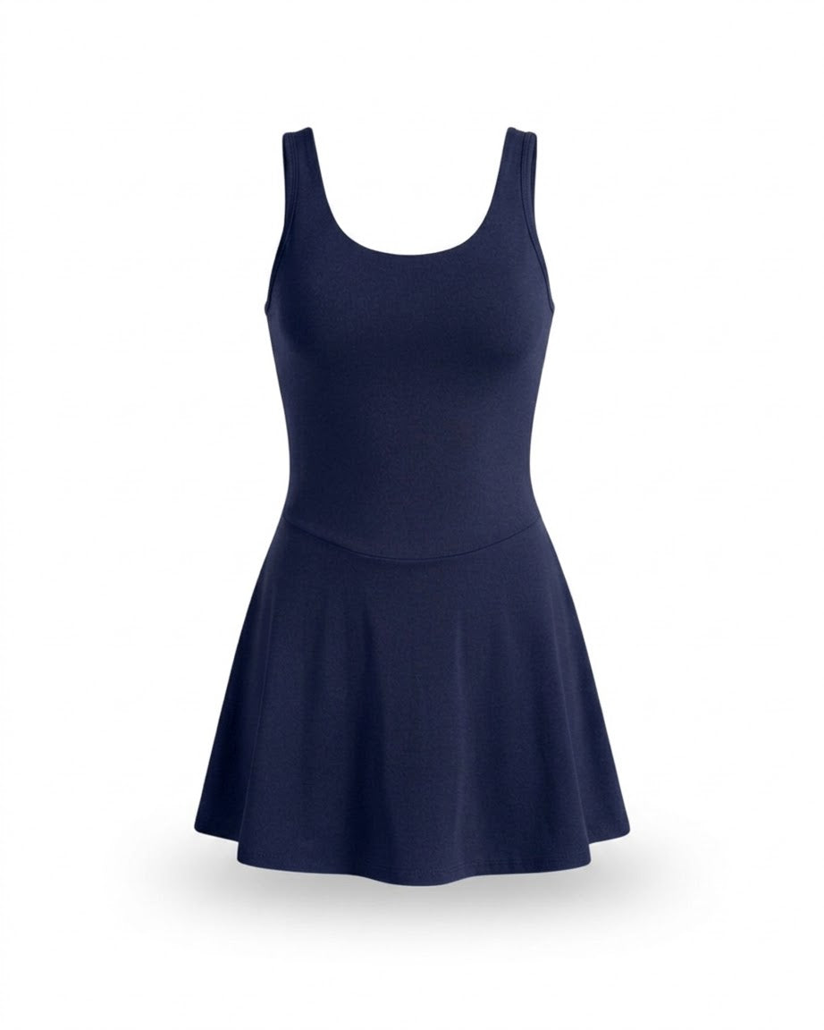 Ballerina Tennis Dress - Navy