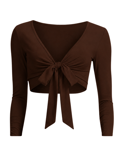 Ballerina Top - Brown