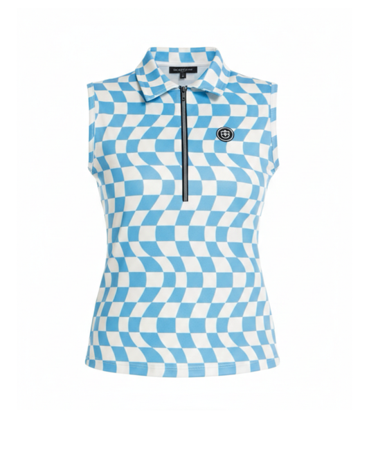 The Chi Chi Performance Polo - Blue Squared