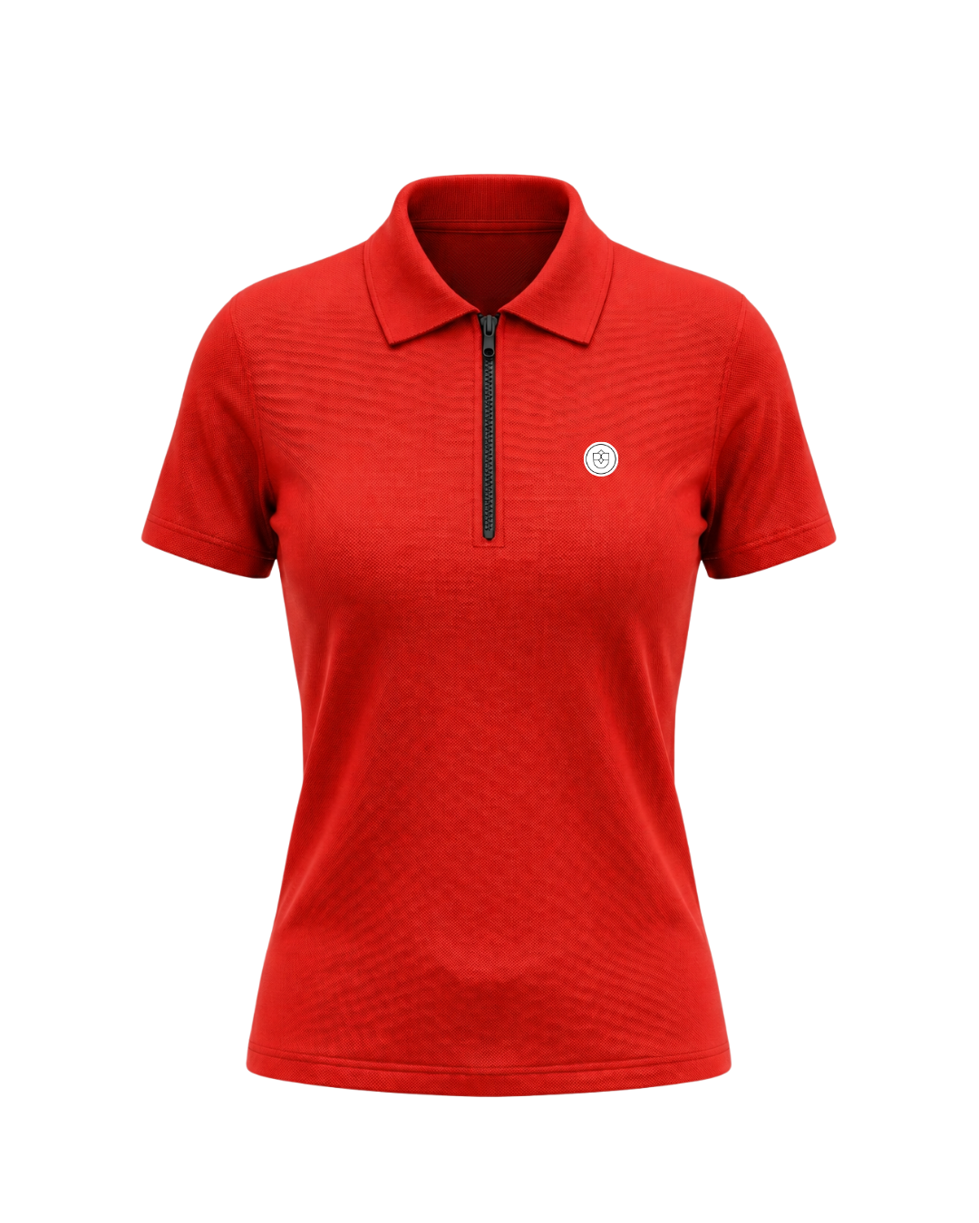 Womens Sleeved Polo - Red